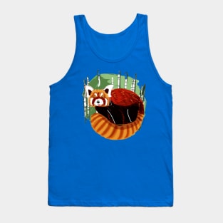 Red Panda in the bamboo forest Tank Top